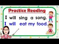 I will sentences  practice reading sentences  learn how to read  simple sentences