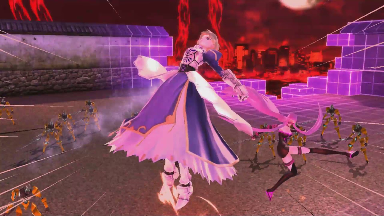 Fate Extella Artoria Pendragon Gameplay YouTube