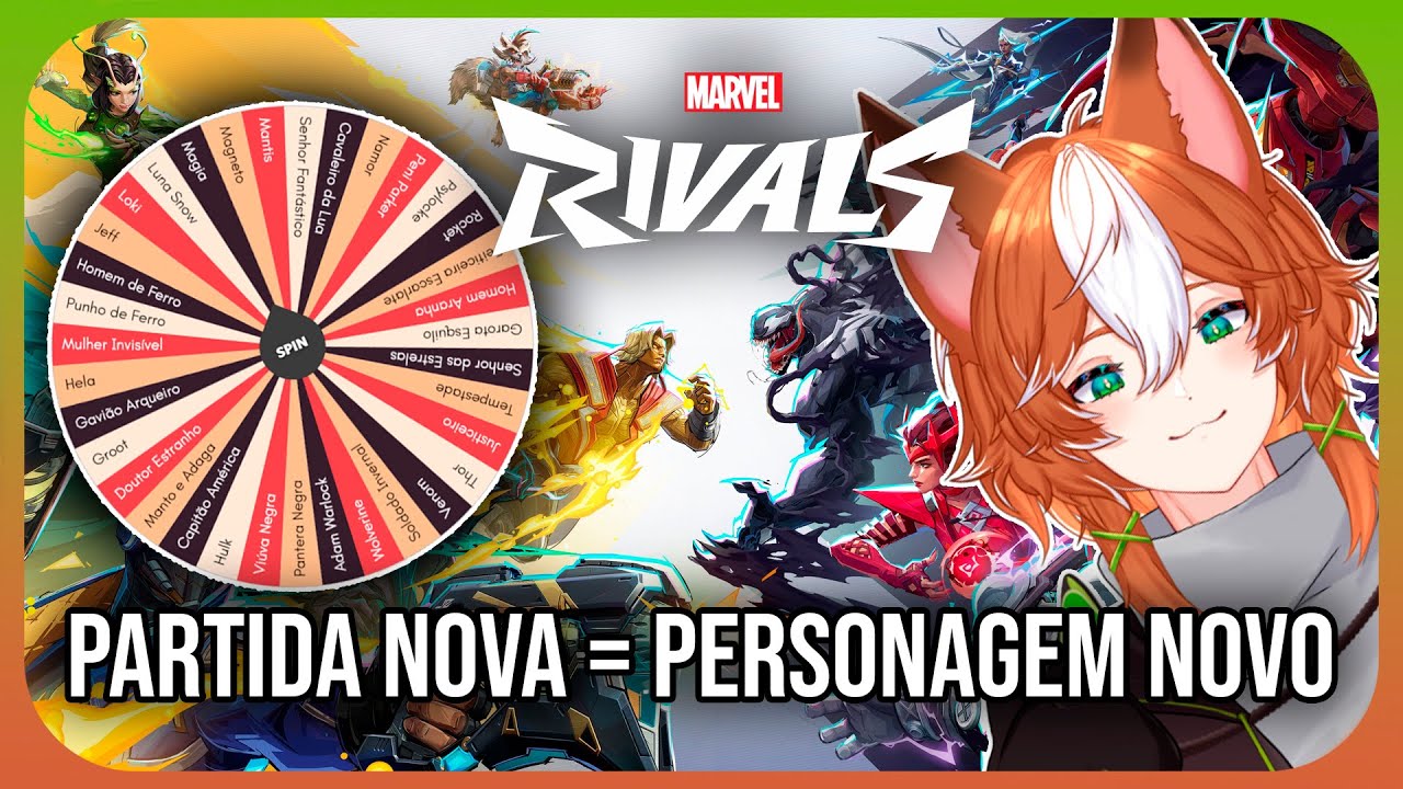 【Marvel Rivals】Só que a cada partida é um personagem novo... - YouTube