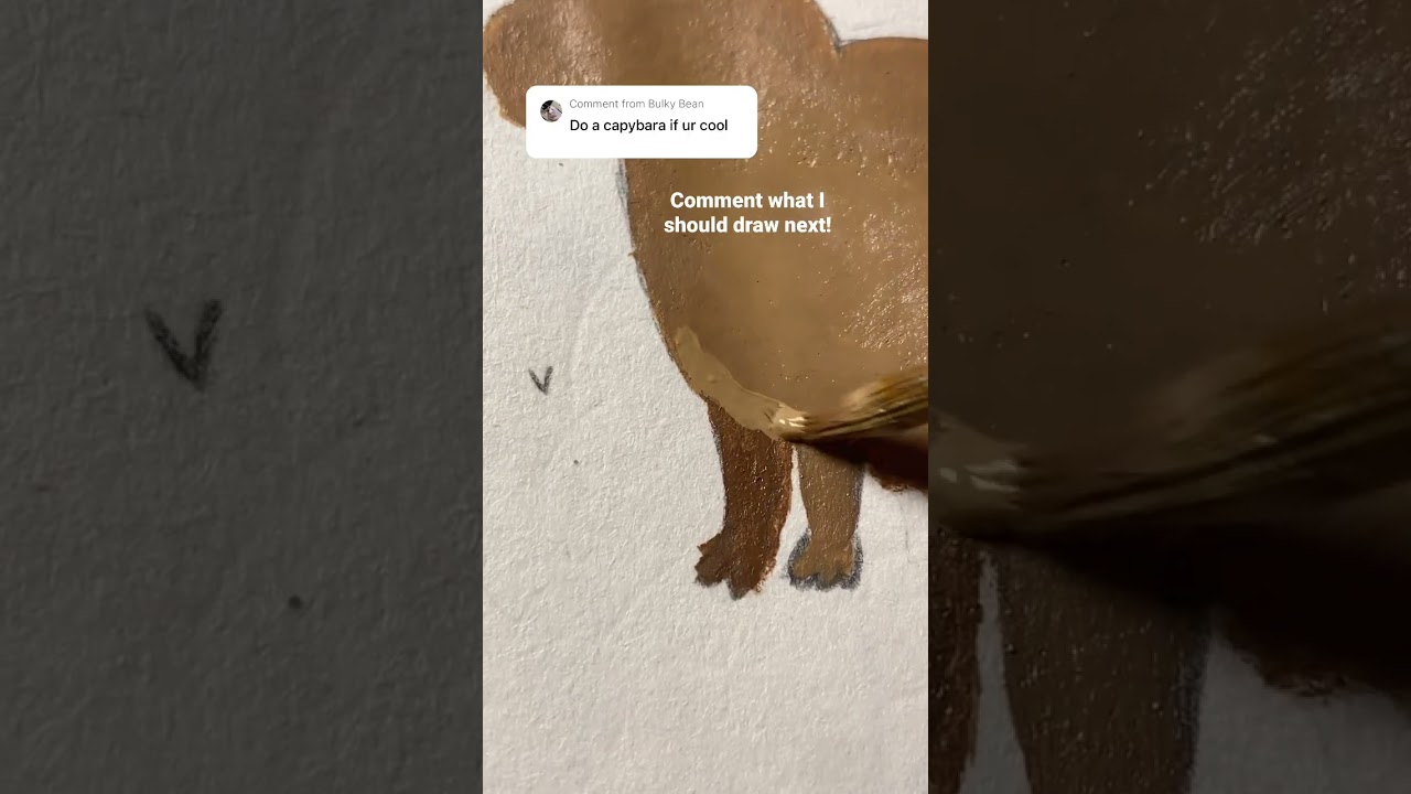 Drawing a capybara! How did I do? 