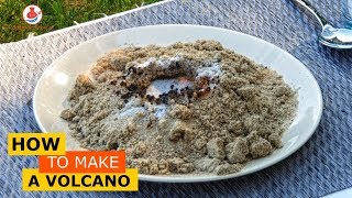 How to make a volcano for kids, science activities for kids, AtenaSciAndPlay