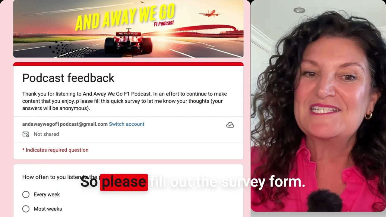 I need your help – And Away We Go F1 Podcast Survey