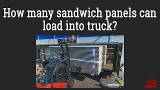 How many sandwich panels can load into truck