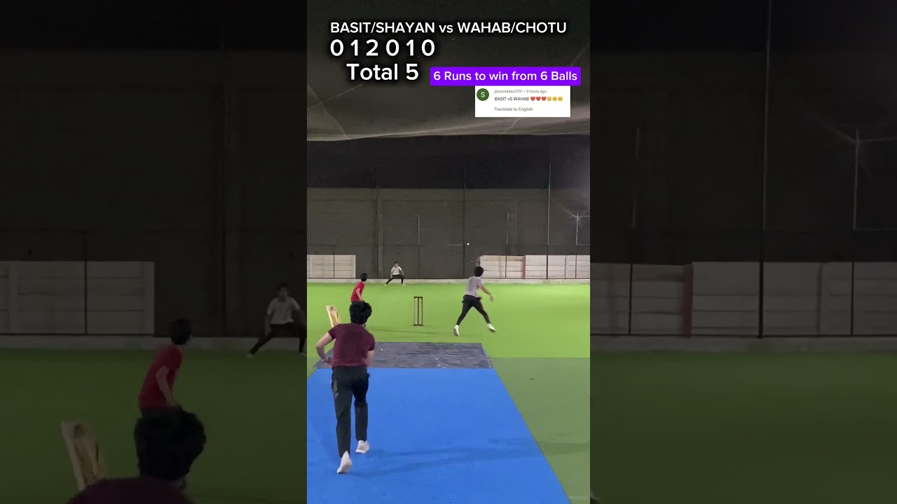 Akhir mai chotu gir gaya 🫢 Wahab & Chotu vs Basit & Shayan - off yorker 