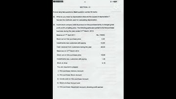 S2 Financial Accounting Previous Year Question Paper|Kerala University