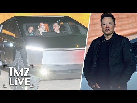 elon-musk-takes-the-new-tesla-truck-out-for-a-night-on-the-town-|-tmz-live