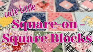 Easy Little Square On Square Blocks- Boho Heart BOM Month 3