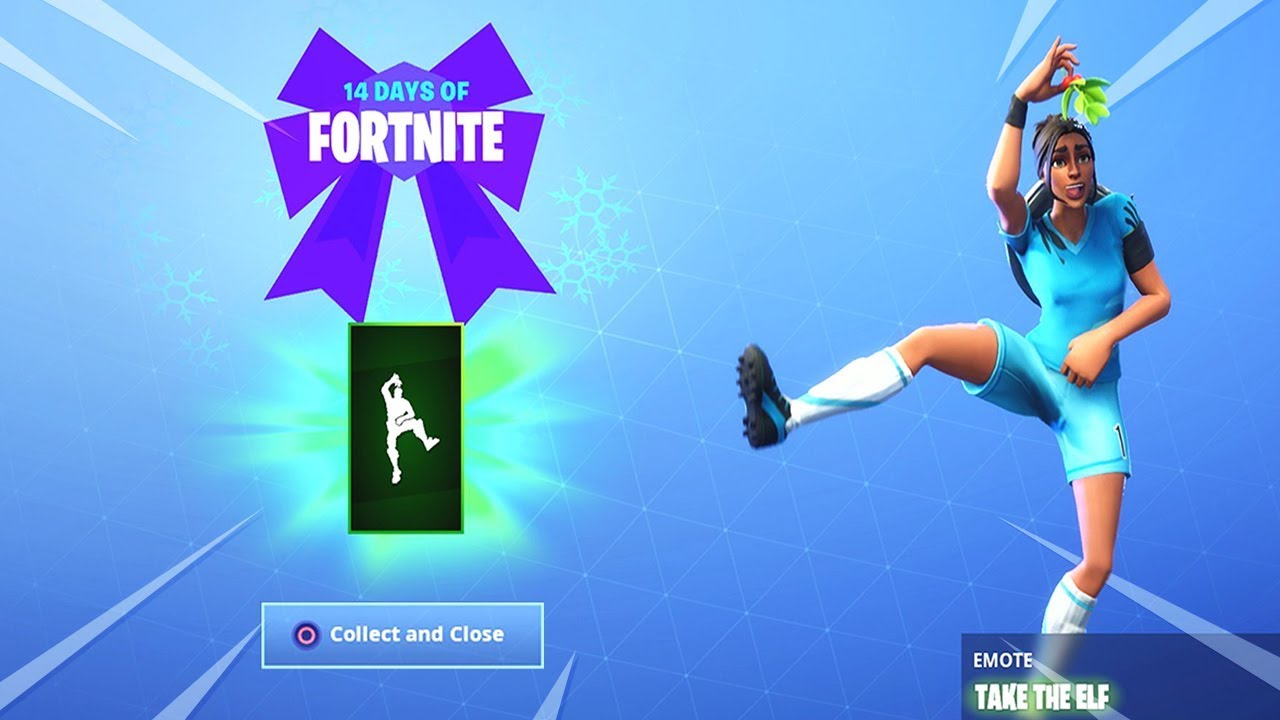 New FREE "TAKE THE ELF" EMOTE Unlocked in Fortnite.. YouTube