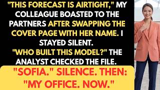 She STOLE Her Coworker's Forecast Model & Got EXPOSED In Front Of The Entire Company | Payback