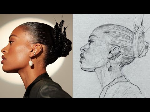 From Beginner to Expert: Drawing Faces Using the Loomis Method