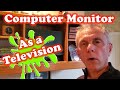 Using a Computer Monitor with a Cable Box - Sceptre Monitor, Amazon Speakers, TNP Amplifier