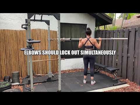 Barbell Overhead Shoulder Press Tutorial