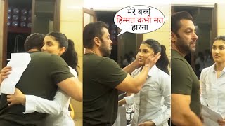 Salman Khan Encouraging to His Niece Alizeh Agnihotri on Set of Farrey Movie Before Debut