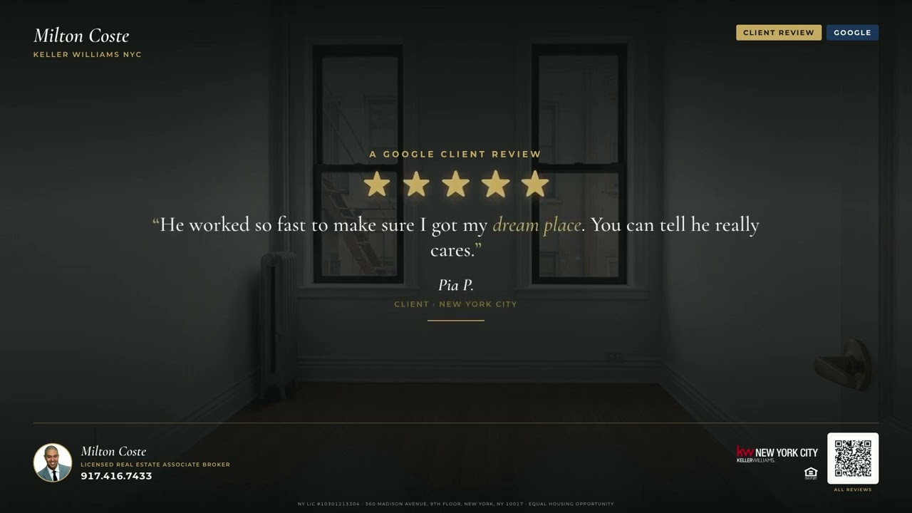 What clients say about working with Milton Coste, NYC Broker