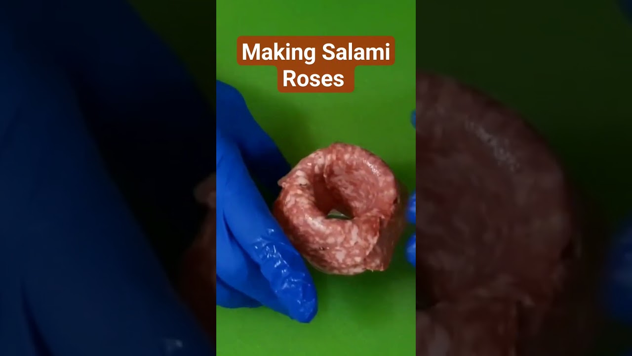 Salami Roses the easy way