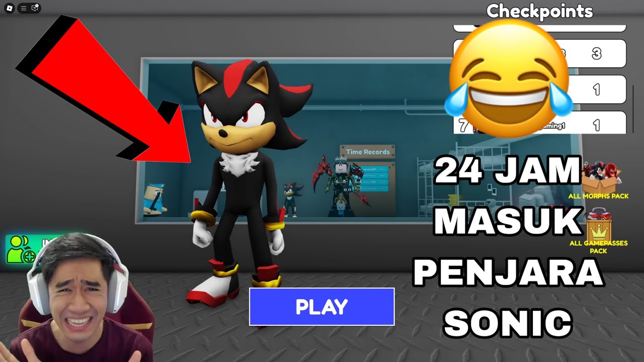 24 JAM MASUK PENJARA SONIC 😂 BANYAK WOI DUIT SYILING 💲
