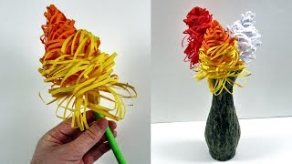 How to make flower out of paper easy - paper flowers