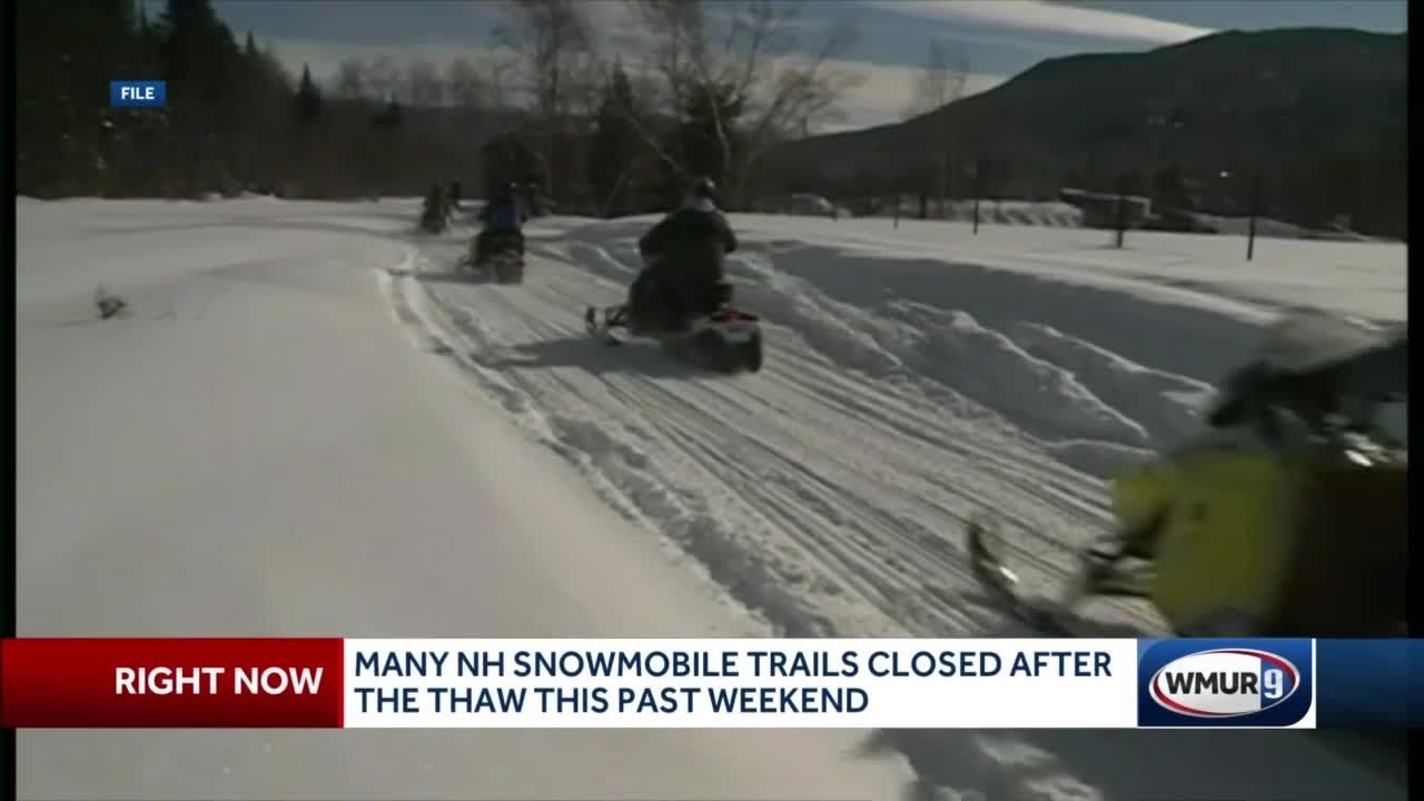 Weekend warm weather prompts closure of snowmobile trails YouTube