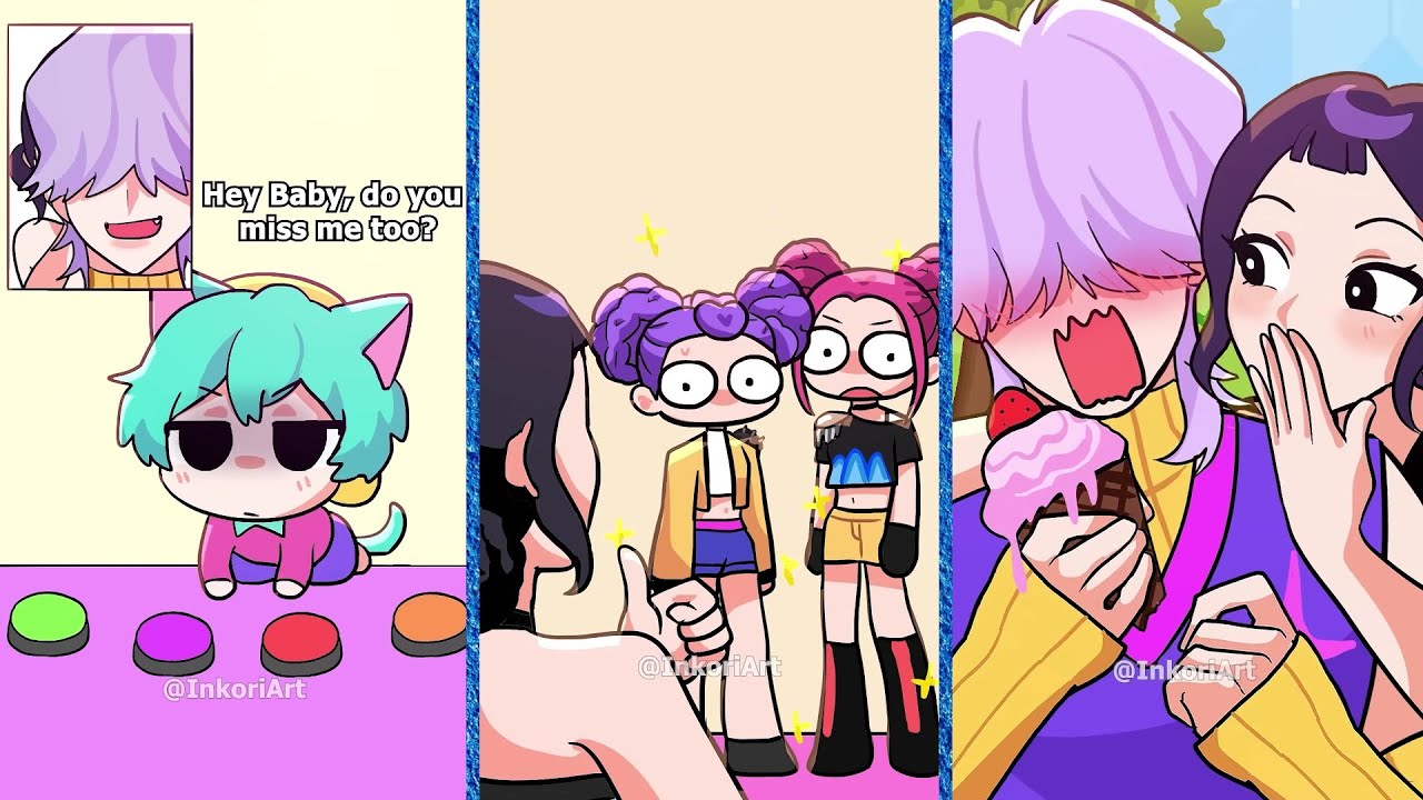 Jinu and Rumi Compilation – Zoey gave Rumi and Mira new hairstyles | Demon Slayer Kpop