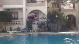 Swimming pool Jump Super slow motion