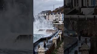 Cars struck by waves in coast road storm 🌊 #cars #weather #storm Cars struck by waves in coast road storm 🌊 #cars #weather #storm