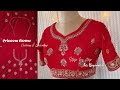 ✨Princess Blouse cutting & stitching/lehanga blouse step bystep#fashion#naghma_designer_dress#blouse
