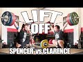 CLARENCE KENNEDY vs SPENCER MOORMAN: Weightlifting Battle (180kg/397lb Snatch)