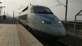 코레일 KTX 10호기 행신행 504열차 오송역 진입