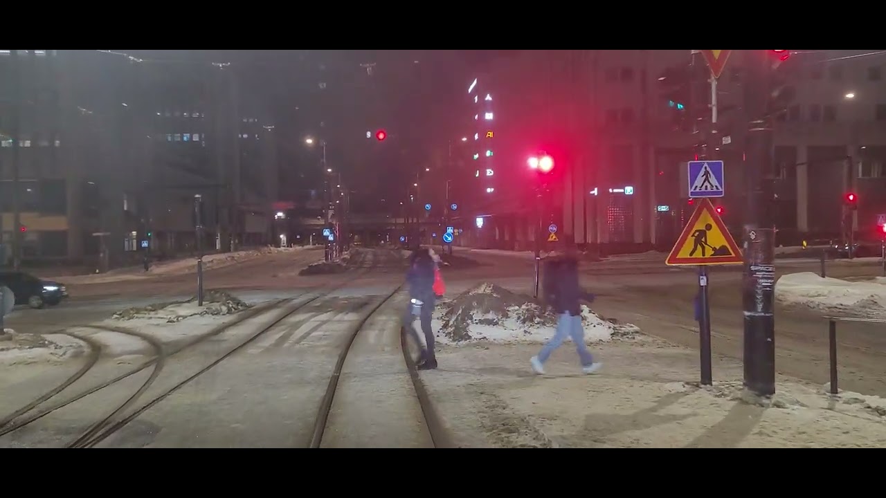 Helsingin raitiolinja 9,7H Ilmala-Länsiterminaali-Koskelan varikko. Helsinki tramline 9,7H.