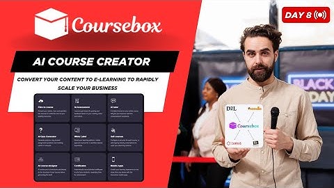 Day 8: Create Online Courses Effortlessly with AI-Powered Coursebox! l  E-Learning with AI