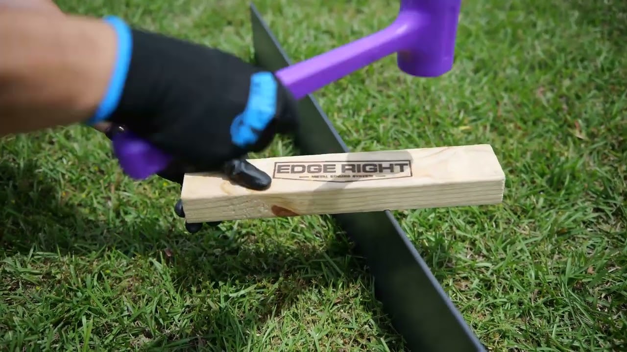 How To Hammer In Edge Right Metal Edging 🔨
