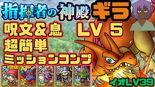 【ドラクエタクト】指揮者の神殿　ギラ属性　呪文＆息　LV5 超安定　8ターン攻略