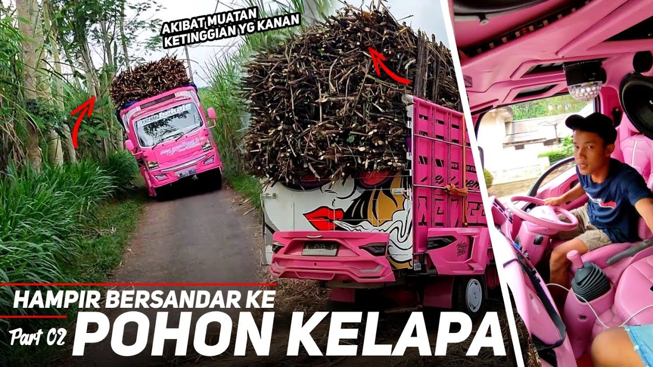 🔴GARA-GARA KEBANYAKAN GAYA..!! Truck kontes di buat pot ngepot _ Muatan tinggi kanan