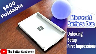Microsoft Surface Duo Unboxing and Initial Review with Camera Samples