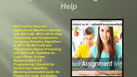 Matlab Assignment Help And Online Matlab Programming Assignment Help