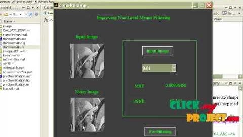 Final Year Projects | Improved Nonlocal Means Based on PreClassification and Invariant Block Match