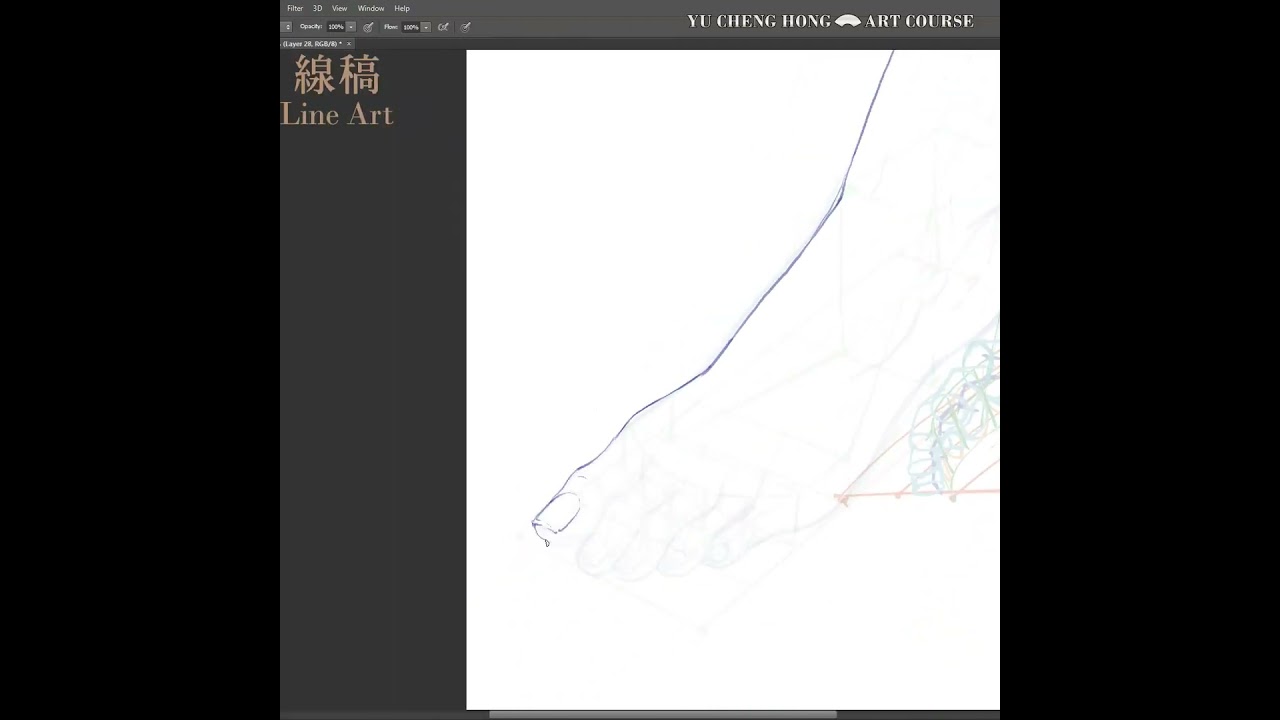 如何畫"腳掌的結構與姿勢 Feet Poses and Painting #shorts