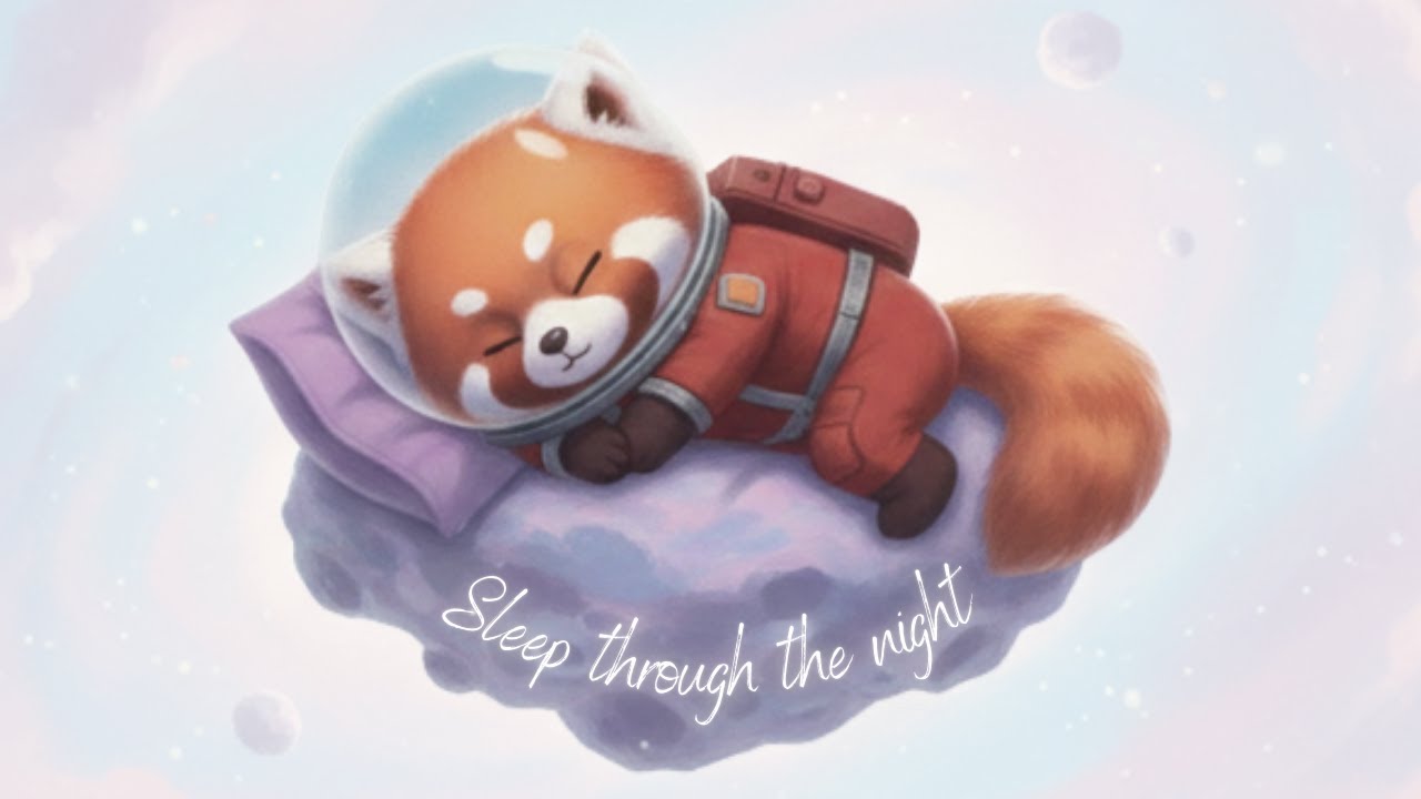 Deep Sleep Piano Music 🌌 Red Panda Sleeping on an Asteroid | Calm Mind, Insomnia Relief, 5+ Hours