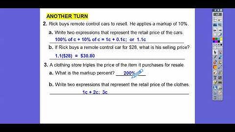 Rewriting Percent Expressions - Lesson 5.2