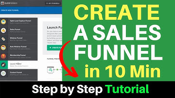 How To Create A Sales Funnel in 10 Minutes - Step by Step Tutorial