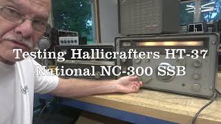 Vintage Hallicrafters HT-37 tube transmitter operating Classic SSB 80 meters unpowered for decades!