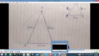 Celebrity CXC Constructing a triangle given three sides - January 2007 #4 (a) (i) Net Worth