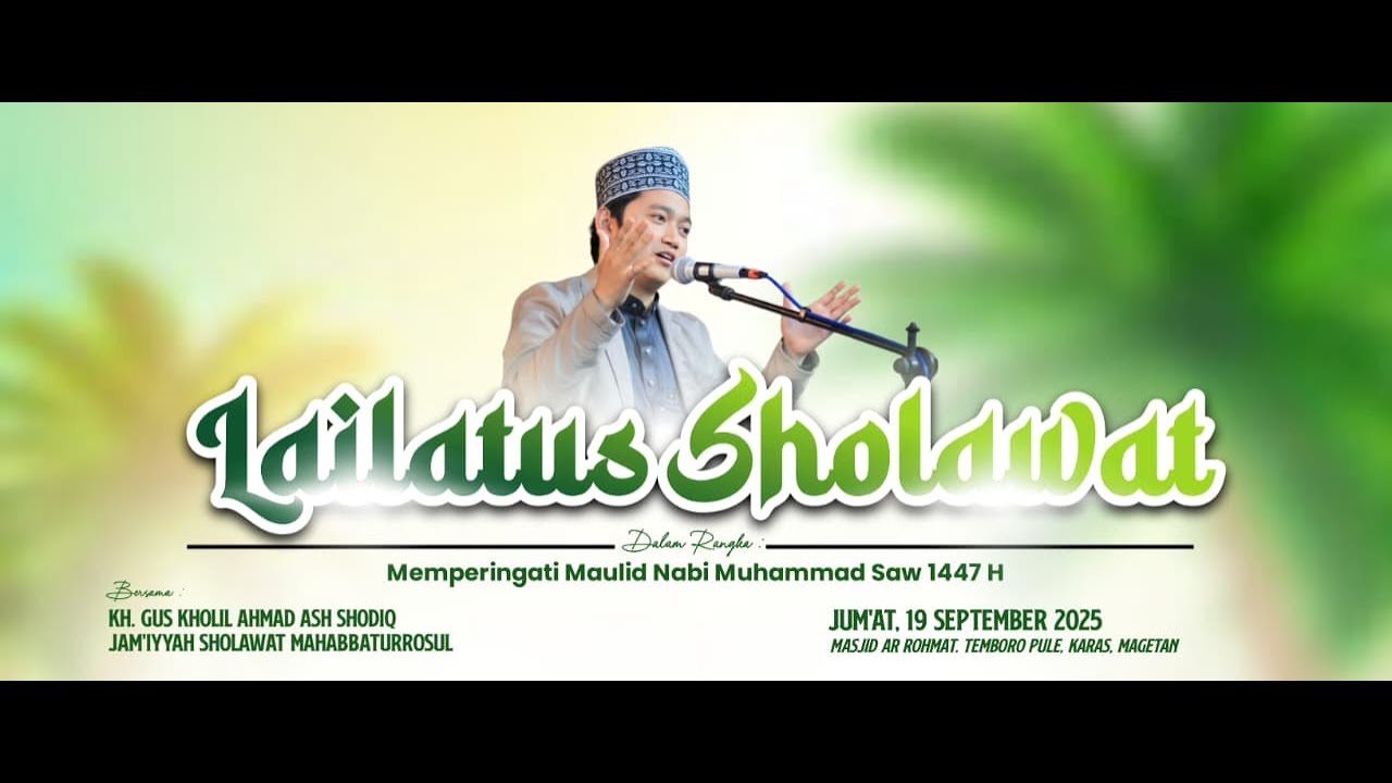 LIVE MAULID MASJID ARROHMAT BERSAMA GUS KHOLIL AHMAD AS-SHODIQ