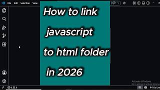 How to link javascript to html folder | Easy tutorial