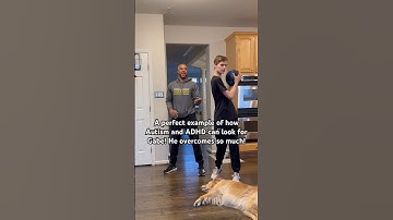 Gabe and Aaron work out! Autism and ADHD can look like this! #autism #adhd #nonverbal #training