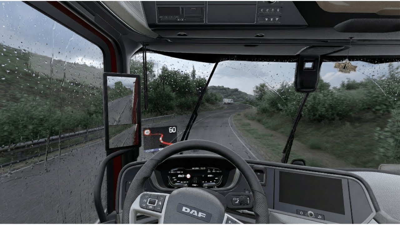 ETS2 - Is This Real Life? 🤯 | Snowymoon v2 + PNG + ReShade | Realistic Rain Gameplay