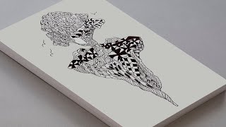 INKTOBER 2020 DAY 28 - 'FLOAT' Drawing, Inktober Drawing, Ink Drawing Demo, How to draw Float easily