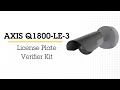 Robust, cost-efficient kit for high speeds - AXIS Q1800-LE-3 License Plate Verifier Kit
