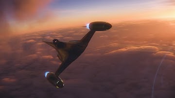 N1 Starfighter Sunset Flight | Star Wars Inspired Cinematic (Blender & Unreal Engine)