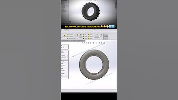 Tractor Tire SolidWorks Tutorial 2025 #solidworks #ytshorts #cad #shorts #3d #solidworkstutorial